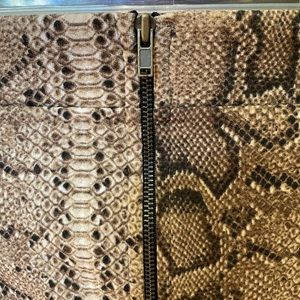 Snake print mini skirt